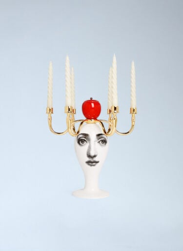 Fornasetti Sul Tardi Candelabra With Candle Multicolour wps0691832