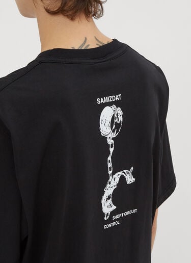 Short Circuit Control T-Shirt Yang Li Samizdat Short Circuit Control T-Shirt Black yan0334005
