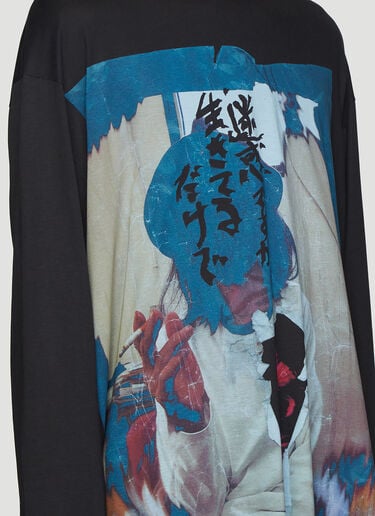Yohji Graphic Long Sleeve Yohji Yamamoto Yohji Graphic Long Sleeve Black yoy0136006