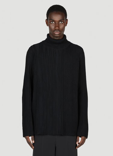골지 스웨터 Yohji Yamamoto 골지 스웨터 블랙 yoy0152012