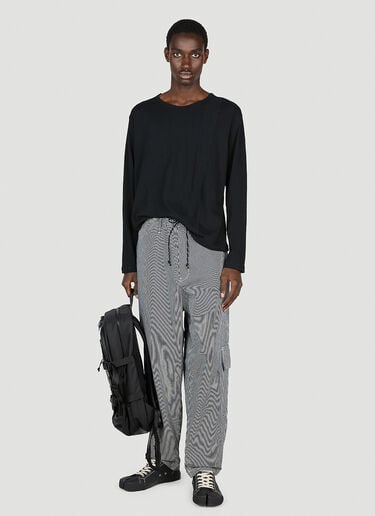 不对称长袖上衣 Yohji Yamamoto 不对称长袖上衣 黑色 yoy0152013