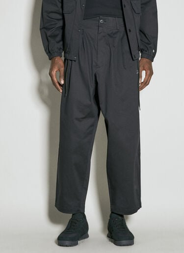 Yohji Yamamoto x NE 사이드 테이프 팬츠  블랙 yoy0154014