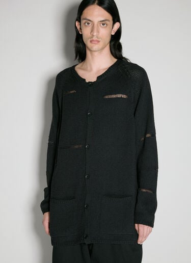Miss-Match 针织开衫 Yohji Yamamoto Miss-Match 针织开衫 黑 yoy0156011