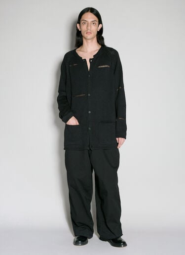 Miss-Match 针织开衫 Yohji Yamamoto Miss-Match 针织开衫 黑 yoy0156011