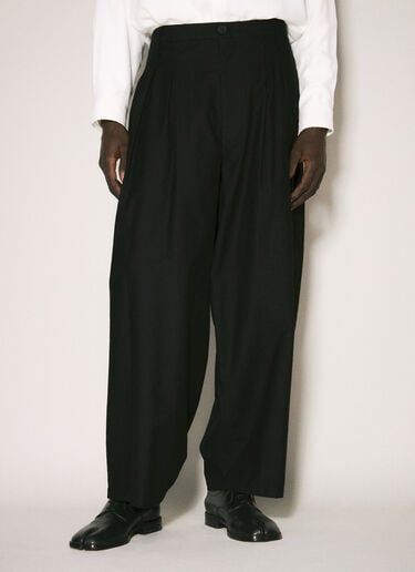 Balloon 斜纹布长裤 Yohji Yamamoto Balloon 斜纹布长裤 黑 yoy0158001