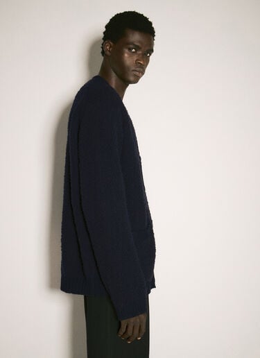 텍스처 마감 니트 가디건 Yohji Yamamoto 텍스처 마감 니트 가디건 네이비 yoy0158008