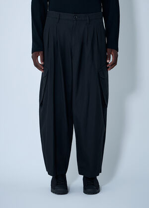 Yohji Yamamoto 12Tuck Work Pants Black yoy0162001