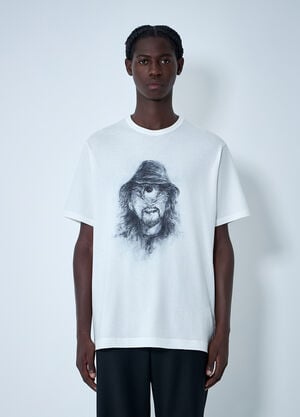 Yohji Yamamoto Logo Motif T-Shirt White yoy0162008