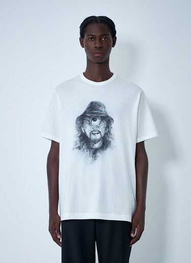 Yohji Yamamoto Logo Motif T-Shirt White yoy0162008