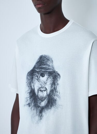 Yohji Yamamoto Logo Motif T-Shirt White yoy0162008