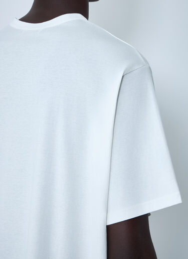 Yohji Yamamoto Logo Motif T-Shirt White yoy0162008