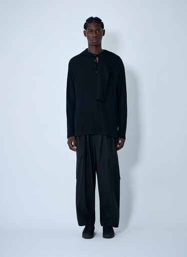 Hooded Sweater Yohji Yamamoto Hooded Sweater Black yoy0162009