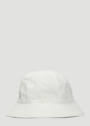 Y-3 Embroidered Logo Bucket Hat White yyy0136027