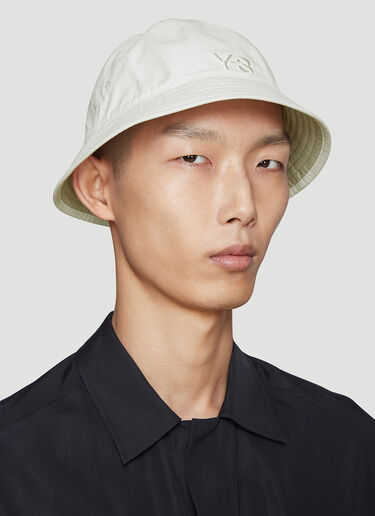Embroidered Logo Bucket Hat Y-3 Embroidered Logo Bucket Hat White yyy0136027