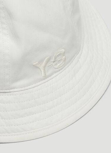Embroidered Logo Bucket Hat Y-3 Embroidered Logo Bucket Hat White yyy0136027
