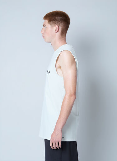 Y-3 Logo Motif Tank Top White yyy0162202