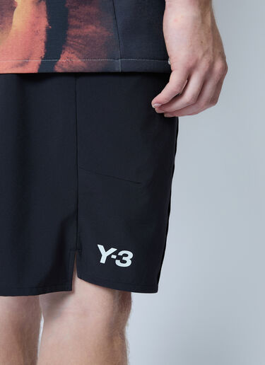 Y-3 Logo Motif Shorts Black yyy0162203