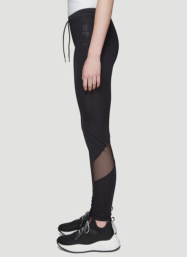 Mesh Panel Leggings Y-3 Mesh Panel Leggings Black yyy0236004