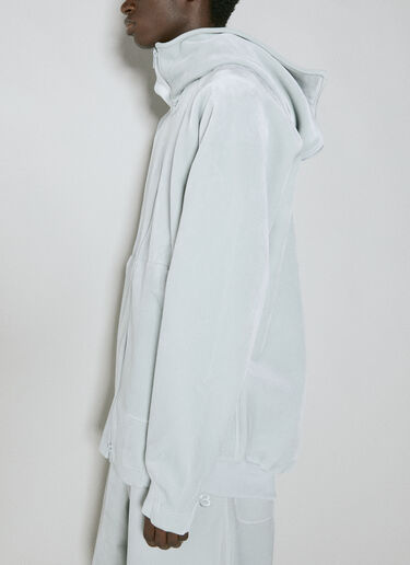 Velvet Hooded Sweatshirt Y-3 Velvet Hooded Sweatshirt Grey yyy0354029