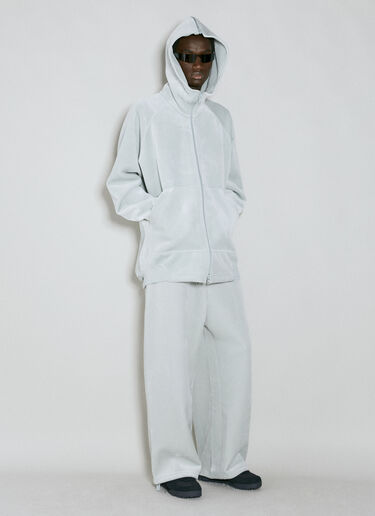 Velvet Hooded Sweatshirt Y-3 Velvet Hooded Sweatshirt Grey yyy0354029