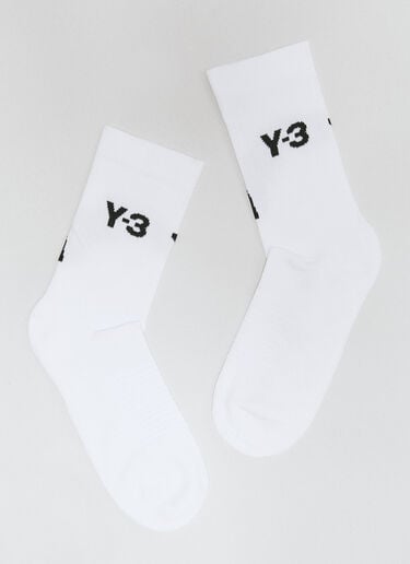 徽标提花袜子 Y-3 徽标提花袜子 白色 yyy0356020