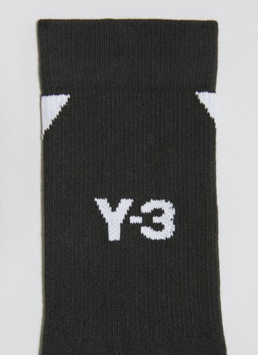 High-Top Logo Socks Y-3 High-Top Logo Socks Black yyy0356031