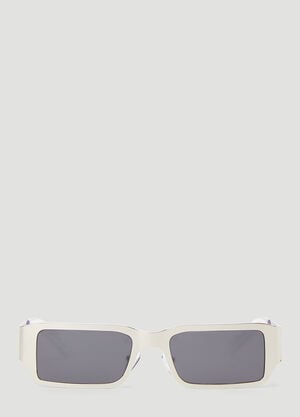 A Better Feeling Rectangle Sunglasses Silver abf0344007