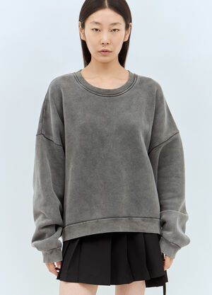 Acne Studios 로고 패치 맨투맨 블랙 acn0357002