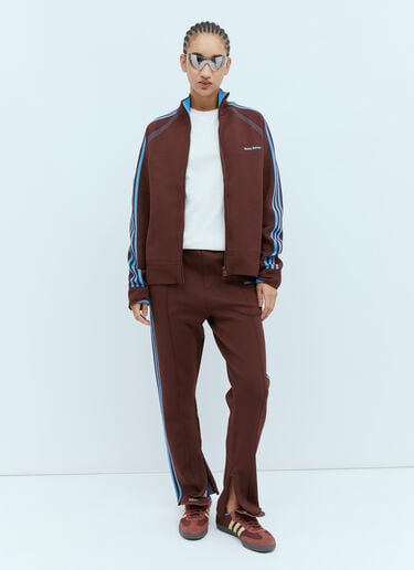 로고 자수 트랙 팬츠 adidas by Wales Bonner 로고 자수 트랙 팬츠 브라운 awb0354002