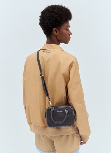 Petit Sac à Épaule en Cuir adidas by Wales Bonner Petit Sac à Épaule en Cuir Noir awb0357018