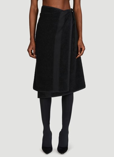 Towel Skirt Balenciaga Towel Skirt Black bal0355001