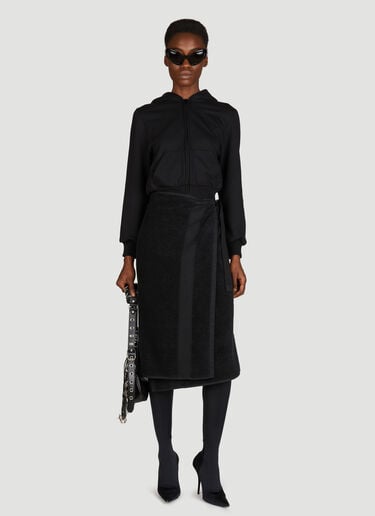 Towel Skirt Balenciaga Towel Skirt Black bal0355001