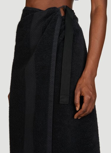 Towel Skirt Balenciaga Towel Skirt Black bal0355001