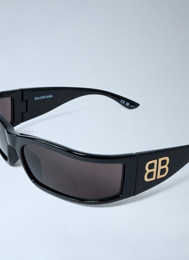 Sunset Rectangle Sunglasses Balenciaga Sunset Rectangle Sunglasses Black bal0361003