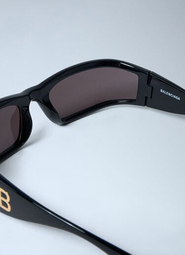 Sunset Rectangle Sunglasses Balenciaga Sunset Rectangle Sunglasses Black bal0361003