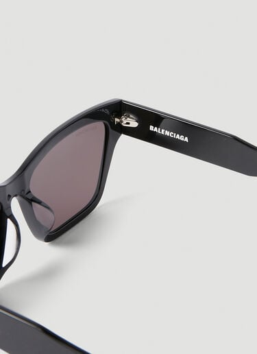 扁平方形太阳镜 Balenciaga 扁平方形太阳镜 黑色 bcs0353008