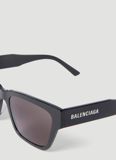 扁平方形太阳镜 Balenciaga 扁平方形太阳镜 黑色 bcs0353008