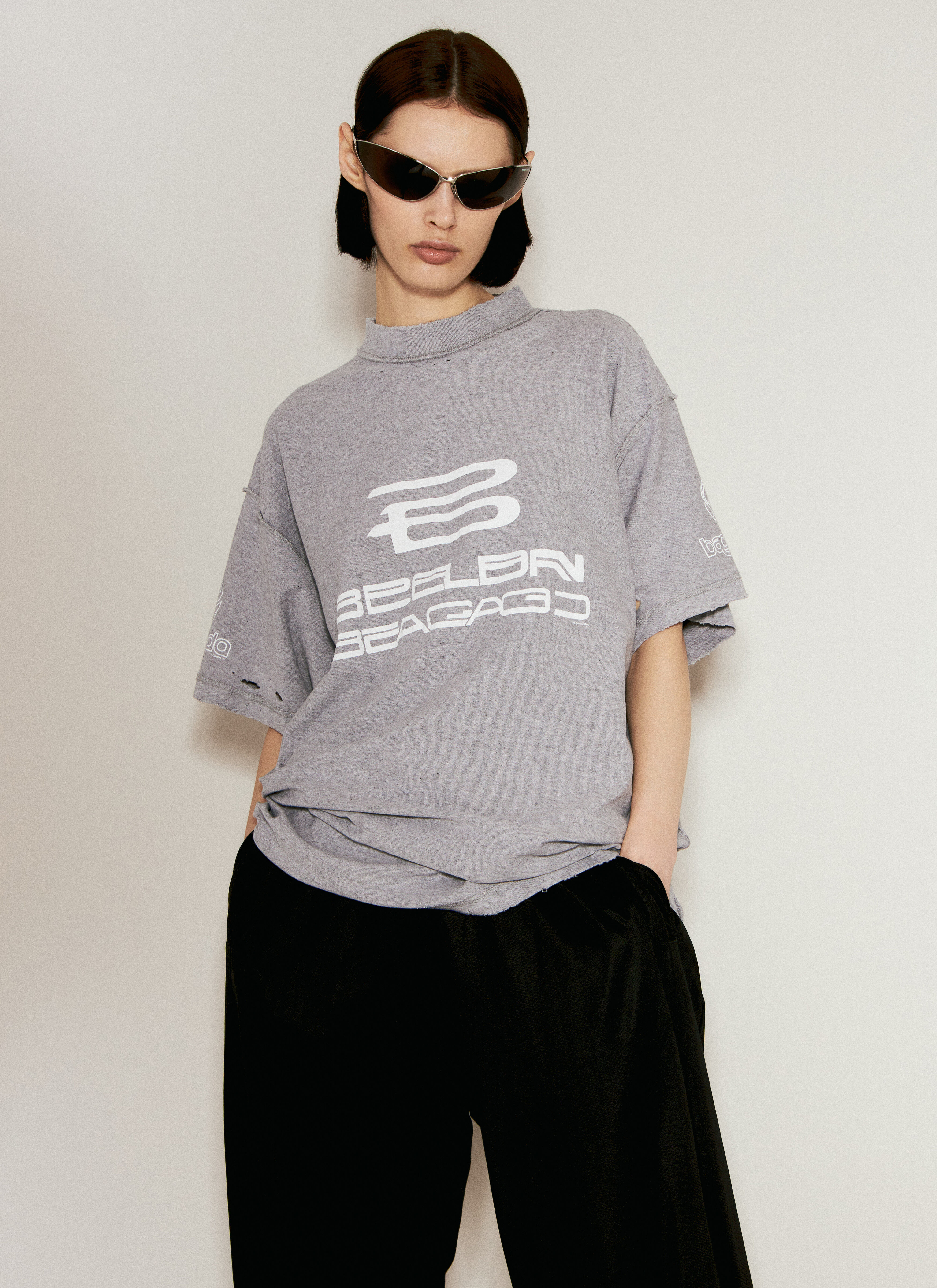Balenciaga Women's' Razor Cat Sunglasses in Black | LN-CC®