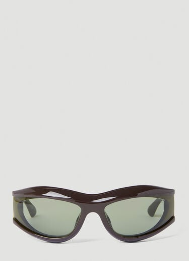包围式太阳镜 Bottega Veneta 包围式太阳镜 黄色 bov0352005