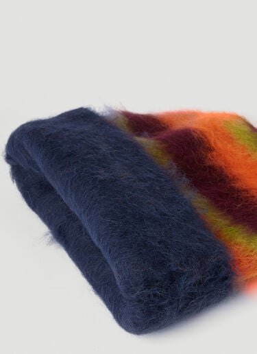 Fuzzy Knit Beanie Hat Brain Dead Fuzzy Knit Beanie Hat Orange bra0353003