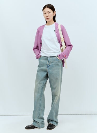 ロゴパッチTシャツ Comme Des Garçons PLAY ロゴパッチTシャツ ホワイト cpl0356004