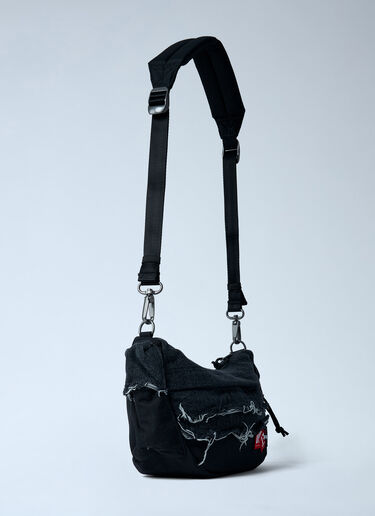 Distressed Logo Patch Shoulder Bag Diesel x Eastpak Distressed Logo Patch Shoulder Bag Black ead0362002
