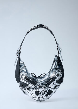 Innerraum Object HM5 Half Moon Shoulder Bag Silver inn0362006
