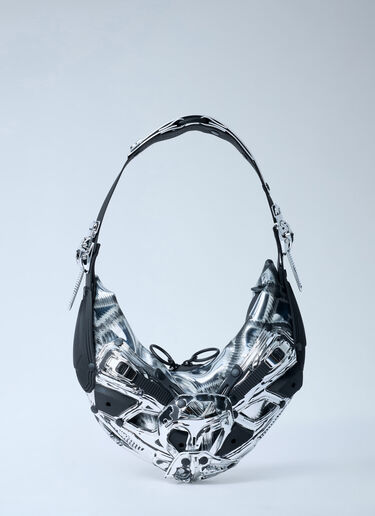 Innerraum Object HM5 Half Moon Shoulder Bag Silver inn0362006