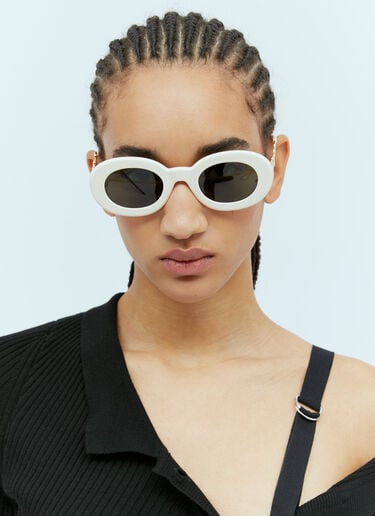 Les Lunettes Pralu 太阳镜 Jacquemus Les Lunettes Pralu 太阳镜 白色 jas0354002
