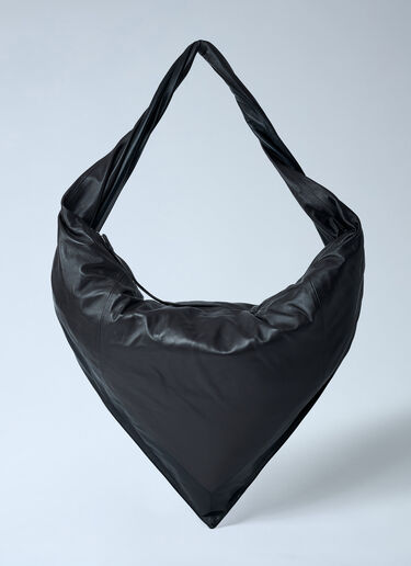 Lemaire Leather Scarf Bag Black lem0362018
