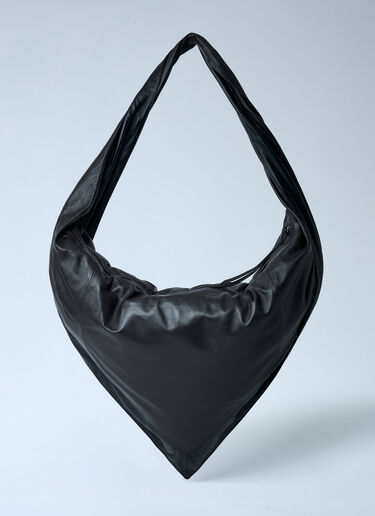 Lemaire Leather Scarf Bag Black lem0362018