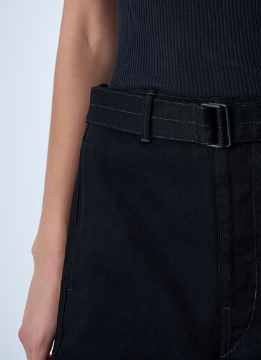 Lemaire Twisted Belted Pants Black lem0362021