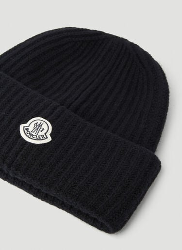 徽标贴饰无檐便帽 7 Moncler Fragment 徽标贴饰无檐便帽 黑色 mfr0354002