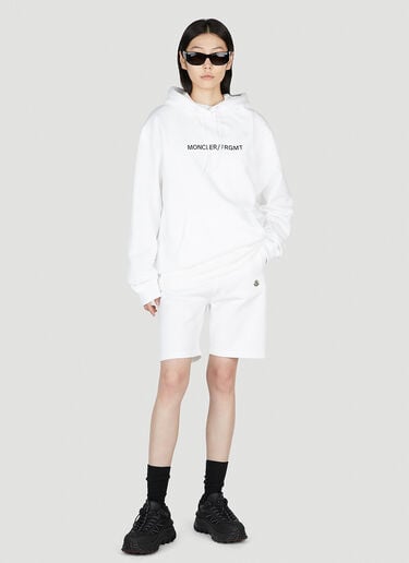 Floral Motif Hooded Sweatshirt 7 Moncler Fragment Floral Motif Hooded Sweatshirt White mfr0354007
